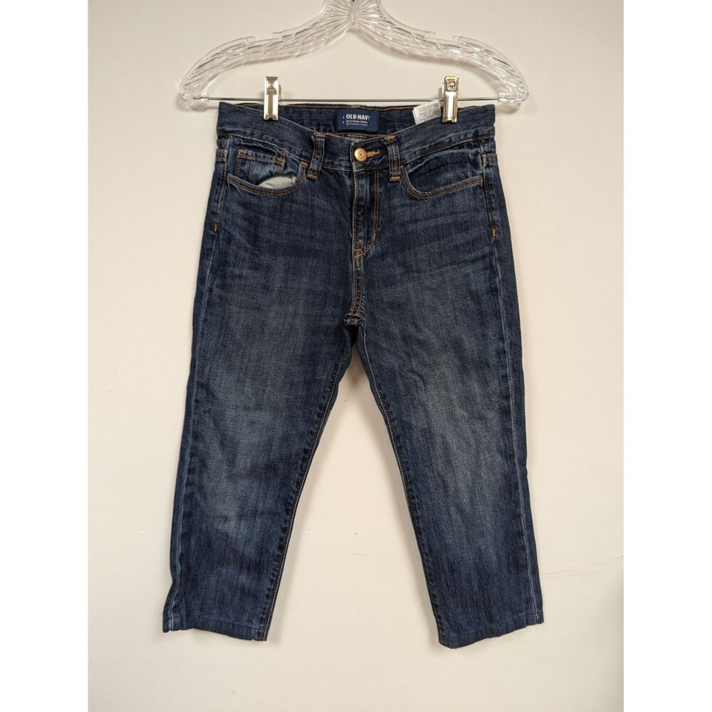 Old Navy Boys Jeans 8 Plus Adjustable Waist Blue Pants